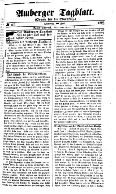 Amberger Tagblatt Dienstag 10. Juli 1866