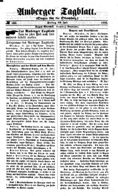 Amberger Tagblatt Freitag 13. Juli 1866