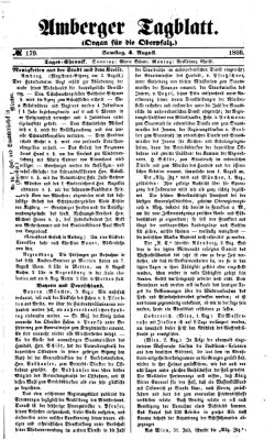 Amberger Tagblatt Samstag 4. August 1866
