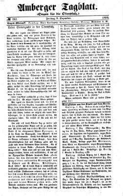 Amberger Tagblatt Freitag 7. Dezember 1866