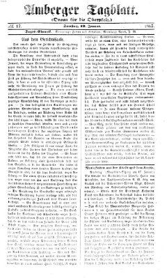 Amberger Tagblatt Samstag 19. Januar 1867