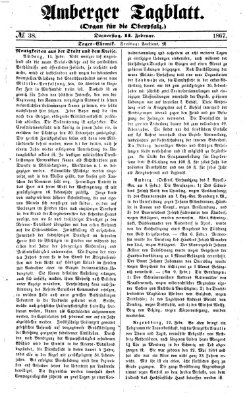 Amberger Tagblatt Donnerstag 14. Februar 1867
