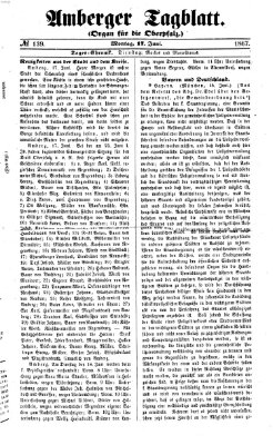 Amberger Tagblatt Montag 17. Juni 1867