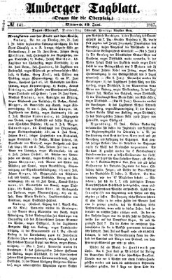 Amberger Tagblatt Mittwoch 19. Juni 1867