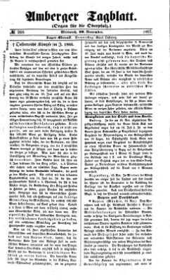 Amberger Tagblatt Mittwoch 20. November 1867