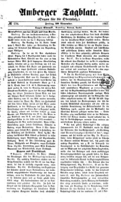Amberger Tagblatt Freitag 29. November 1867