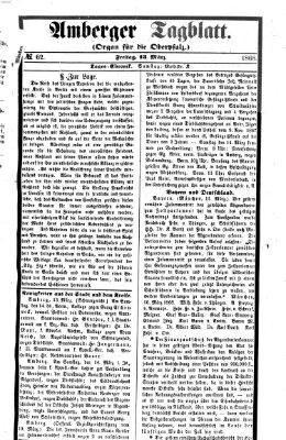 Amberger Tagblatt Freitag 13. März 1868