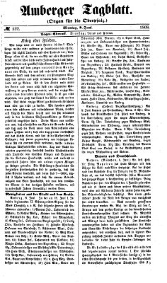 Amberger Tagblatt Montag 8. Juni 1868