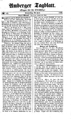 Amberger Tagblatt Donnerstag 25. Juni 1868