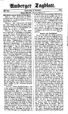 Amberger Tagblatt Donnerstag 3. Dezember 1868