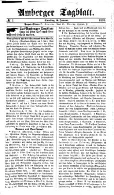 Amberger Tagblatt Samstag 9. Januar 1869