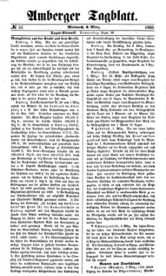Amberger Tagblatt Mittwoch 3. März 1869