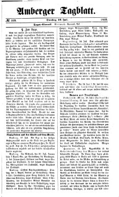 Amberger Tagblatt Dienstag 27. Juli 1869