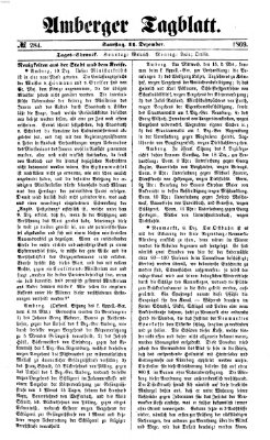 Amberger Tagblatt Samstag 11. Dezember 1869