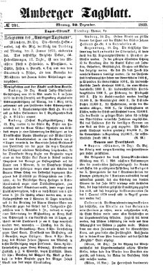 Amberger Tagblatt Montag 20. Dezember 1869