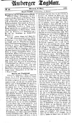 Amberger Tagblatt Mittwoch 9. März 1870
