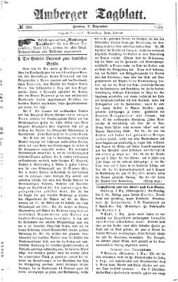 Amberger Tagblatt Freitag 2. Dezember 1870