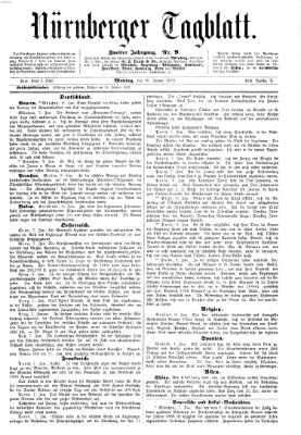 Nürnberger Tagblatt Montag 10. Januar 1870
