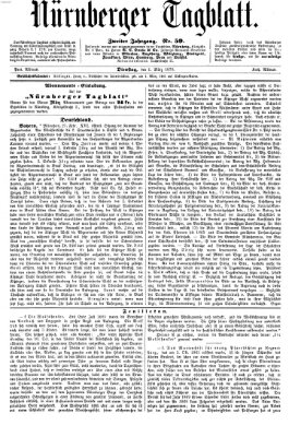 Nürnberger Tagblatt Dienstag 1. März 1870
