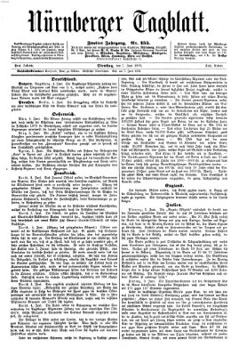 Nürnberger Tagblatt Dienstag 7. Juni 1870