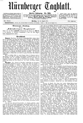 Nürnberger Tagblatt Freitag 26. August 1870