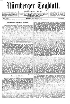 Nürnberger Tagblatt Sonntag 11. September 1870
