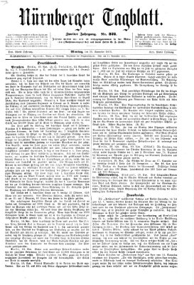 Nürnberger Tagblatt Montag 21. November 1870