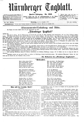 Nürnberger Tagblatt Sonntag 25. Dezember 1870