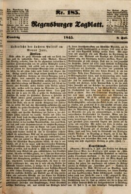 Regensburger Tagblatt Dienstag 8. Juli 1845