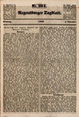 Regensburger Tagblatt Dienstag 4. November 1845