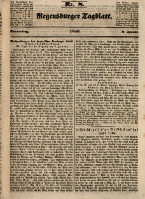 Regensburger Tagblatt Donnerstag 8. Januar 1846