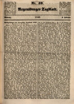 Regensburger Tagblatt Montag 9. Februar 1846