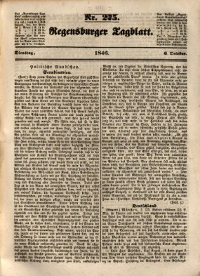 Regensburger Tagblatt Dienstag 6. Oktober 1846