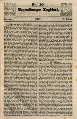 Regensburger Tagblatt Sonntag 16. Januar 1848
