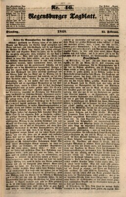 Regensburger Tagblatt Dienstag 15. Februar 1848