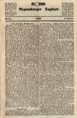 Regensburger Tagblatt Freitag 6. Oktober 1848
