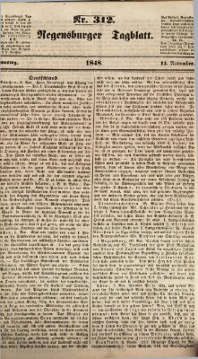 Regensburger Tagblatt Samstag 11. November 1848