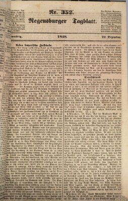 Regensburger Tagblatt Donnerstag 21. Dezember 1848