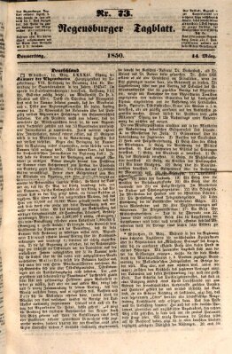 Regensburger Tagblatt Donnerstag 14. März 1850