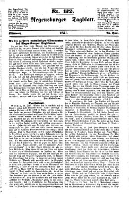 Regensburger Tagblatt Mittwoch 25. Juni 1851