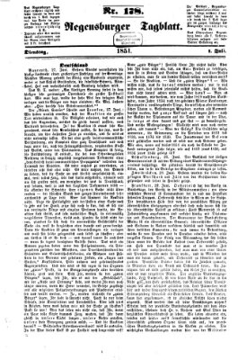 Regensburger Tagblatt Dienstag 1. Juli 1851