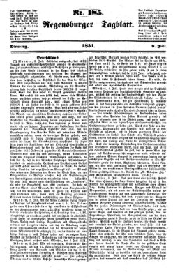 Regensburger Tagblatt Dienstag 8. Juli 1851