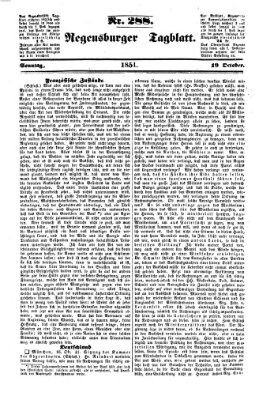 Regensburger Tagblatt Sonntag 19. Oktober 1851