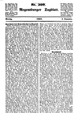 Regensburger Tagblatt Montag 8. November 1852