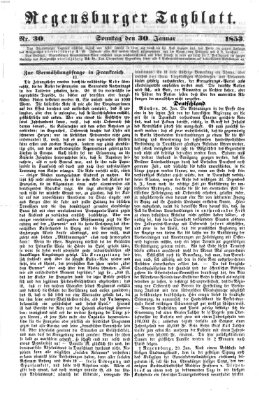 Regensburger Tagblatt Sonntag 30. Januar 1853
