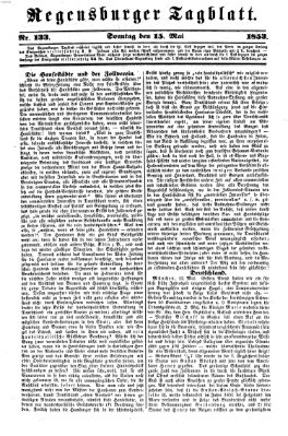 Regensburger Tagblatt Sonntag 15. Mai 1853