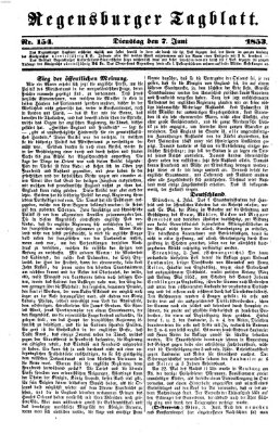 Regensburger Tagblatt Dienstag 7. Juni 1853