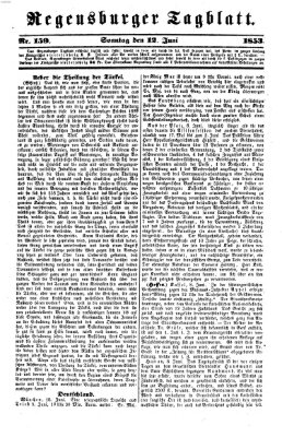 Regensburger Tagblatt Sonntag 12. Juni 1853