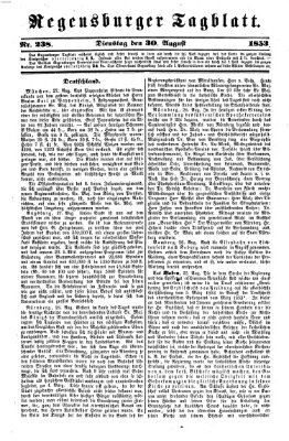 Regensburger Tagblatt Dienstag 30. August 1853