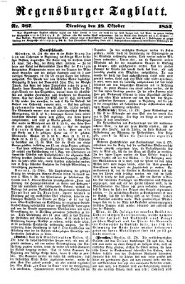 Regensburger Tagblatt Dienstag 18. Oktober 1853